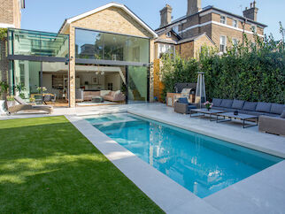 Luxury outdoor pool